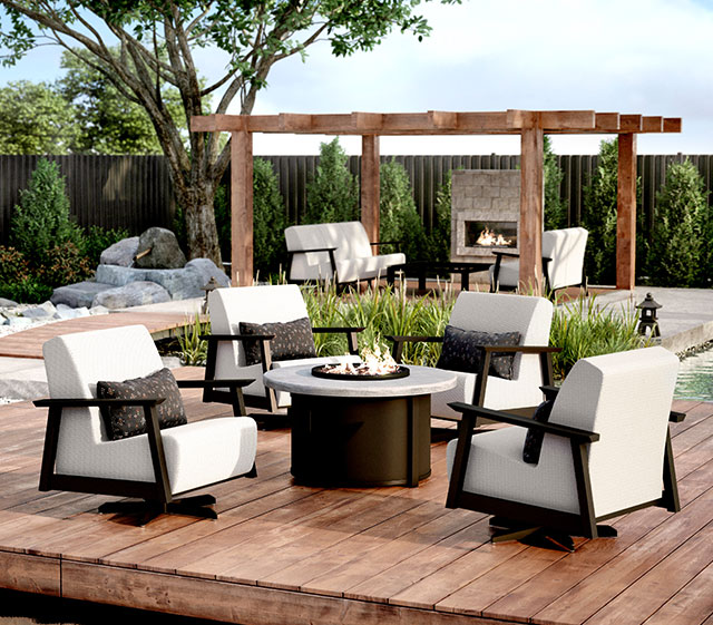 Homecrest Concrete Fire Tables (Natural